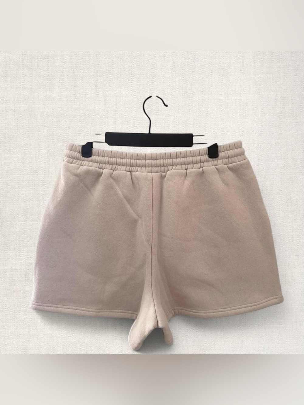 White Fox Boutique Beige Relaxed Athletic Shorts - Picture 2 of 3